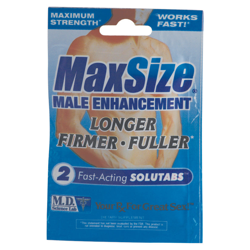 MAX Size Male Enhancement Formula-2 Pill Pack - UABDSM