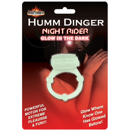 Humm Dinger Night Rider Glow-in-the-Dark Vibrating Penis Ring - Each Humm Dinger Night Rider Glow-in-the-Dark Vibrating Penis Ring - Each - UABDSM