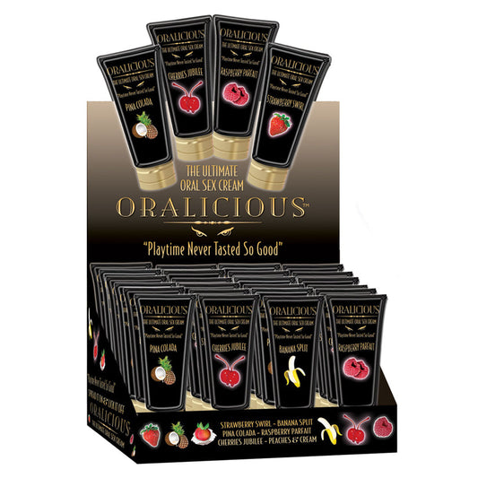 Oralicious - 24 Piece P.O.P. Display - 2 Fl. Oz. Tubes - Assorted Flavors Oralicious - 24 Piece P.O.P. Display - 2 Fl. Oz. Tubes - Assorted Flavors - UABDSM