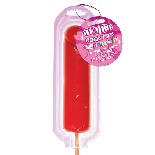 Jumbo Cock Pops Fruit Flavored - Strawberry Jumbo Cock Pops Fruit Flavored - Strawberry - UABDSM