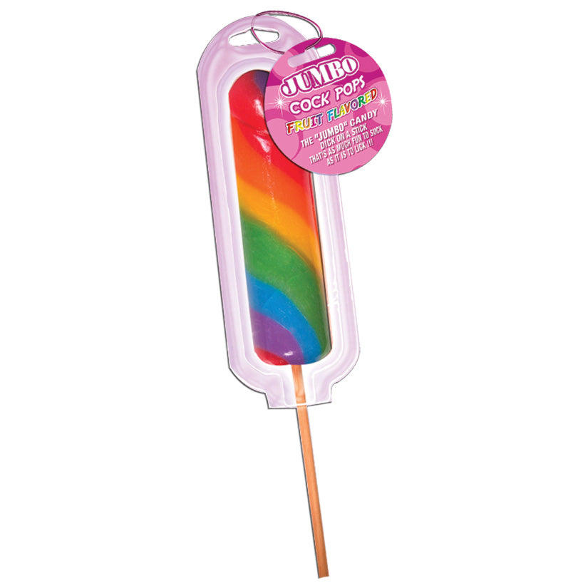 Jumbo Rainbow Cock Pops - Each - UABDSM