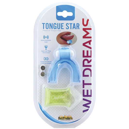Tongue Star Tongue Vibe Blue With 10 ml Liqiour Lube Tongue Star Tongue Vibe Blue With 10 ml Liqiour Lube - UABDSM