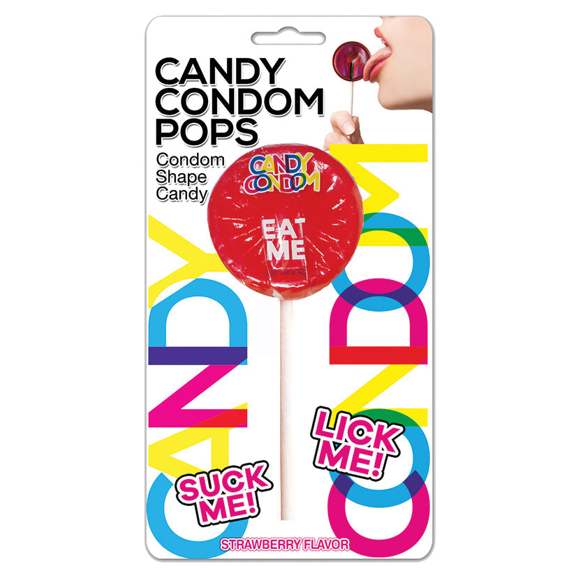 Candy Condom Pop - Strawberry - UABDSM