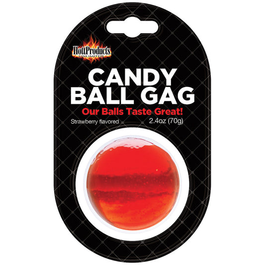 Candy Ball Gag - Strawberry 2.4 Oz Candy Ball Gag - Strawberry 2.4 Oz - UABDSM