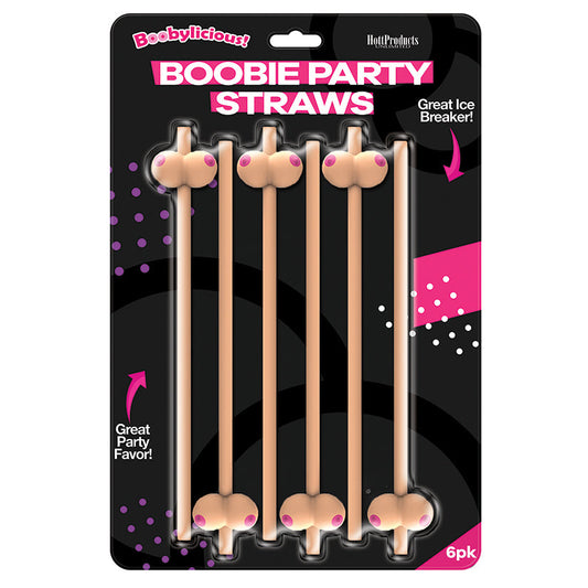 Boobie Straws 6 Pk (Flesh Color) Boobie Straws 6 Pk (Flesh Color) - UABDSM