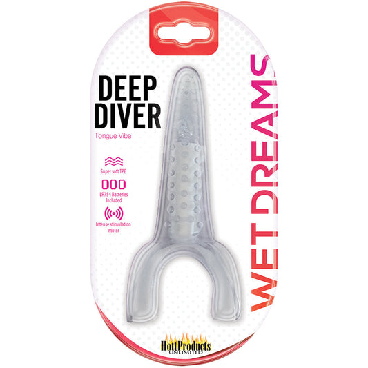 Deep Diver Tongue Vibe - Clear Deep Diver Tongue Vibe - Clear - UABDSM
