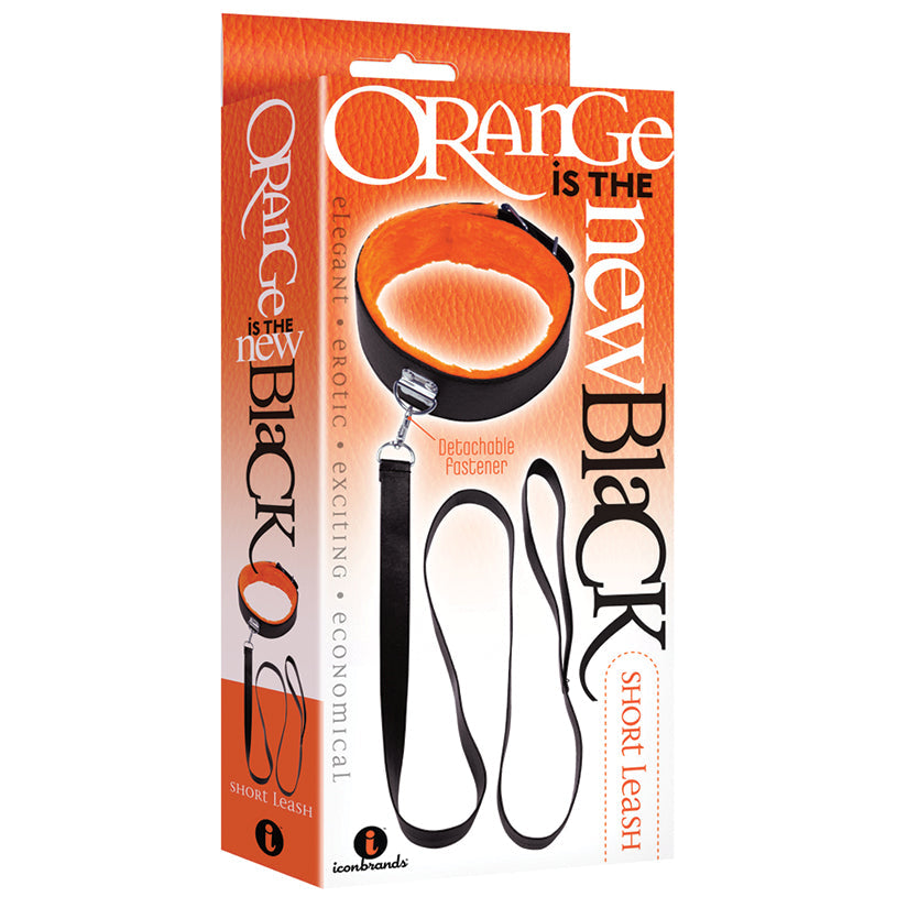 The 9s Orange Is the New Black Short Leash - Black - UABDSM