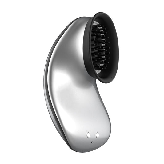 Twitch Silver Hands Free Suction And Vibration Toy - UABDSM