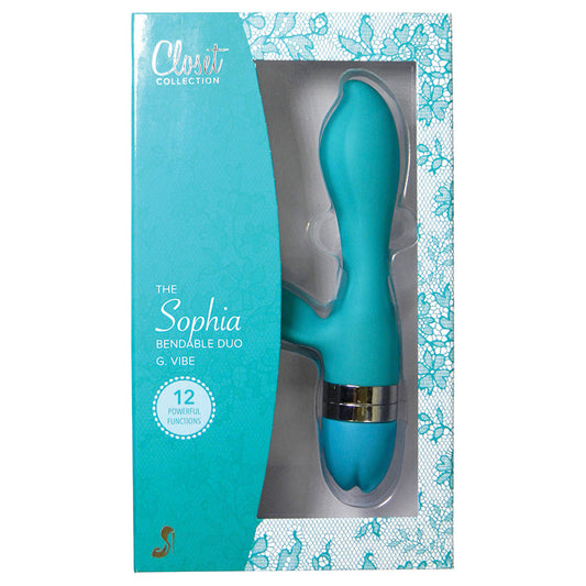 Sophia Bendable Duo G-Vibe-Turquoise 7.25 Sophia Bendable Duo G-Vibe-Turquoise 7.25 - UABDSM