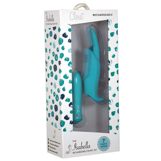 Isabella Rechargeable Bunny Set-Turquoise Isabella Rechargeable Bunny Set-Turquoise - UABDSM