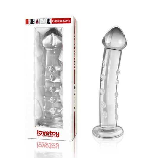Glass Dildo With Pimples Transparent Glass Romance Glass Dildo With Pimples Transparent Glass Romance - UABDSM