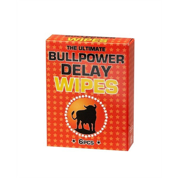 Ejaculation Delay Wipes Bull Power Wipes 6pcs 2ml - UABDSM