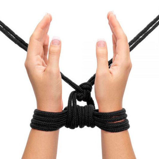 Black Fetish Bondage Rope 10 Meters - UABDSM