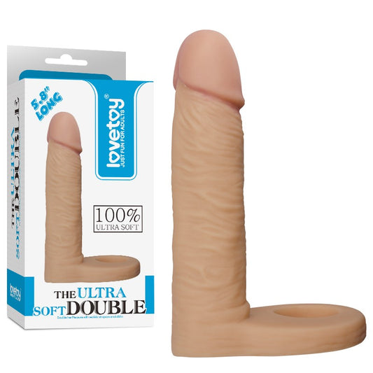 Cock Attachment With Anal Stimulator The Ultra Soft Double Cock Attachment With Anal Stimulator The Ultra Soft Double - UABDSM