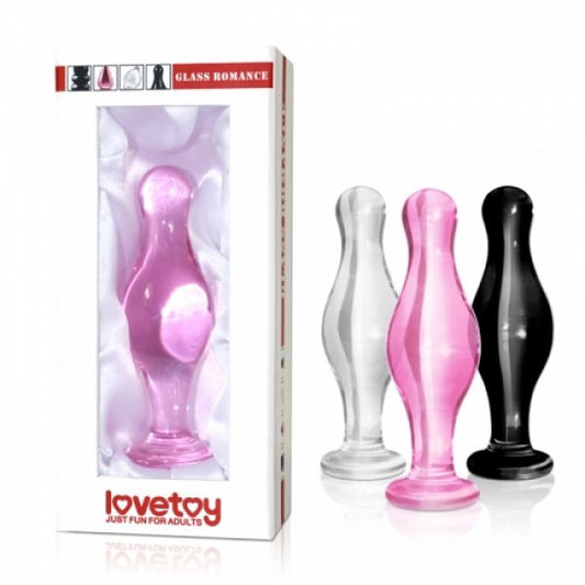 Anal Dildo Made Of Glass Pink Glass Romance - UABDSM