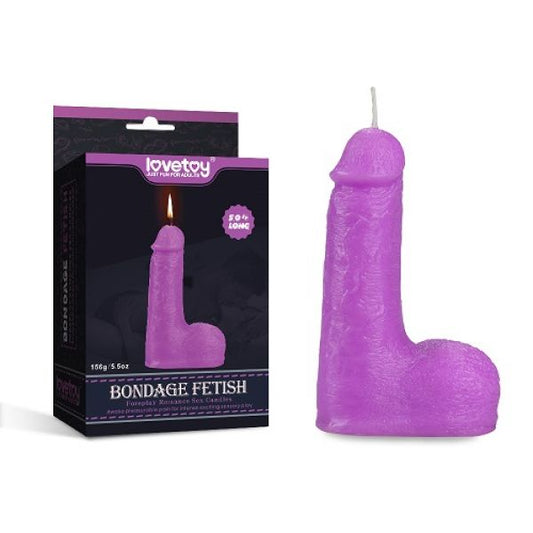 Candle For Sexual Games Purple In The Shape Of A Penis Bondage Fetish Candles - UABDSM