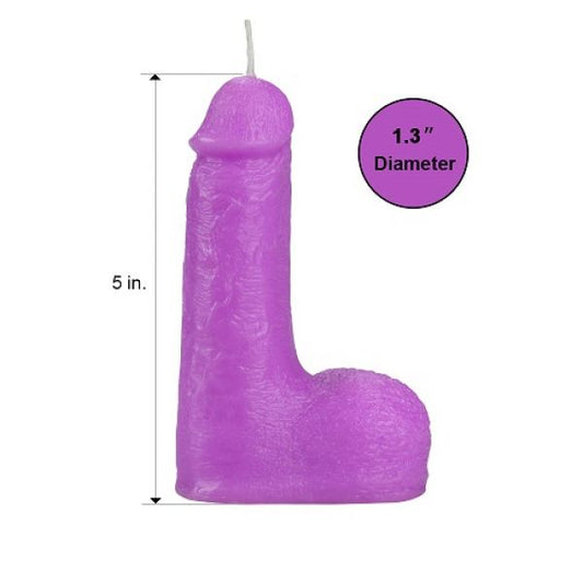 Candle For Sexual Games Purple In The Shape Of A Penis Bondage Fetish Candles - UABDSM