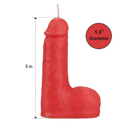 Candle For Sexual Games Red In The Form Of A Penis Bondage Fetish Candles - UABDSM