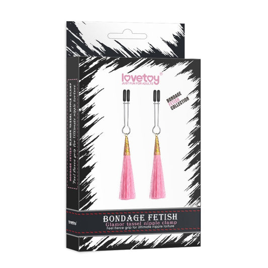 Glamor Tassel Nipple Clamp Pink Glamor Tassel Nipple Clamp Pink - UABDSM