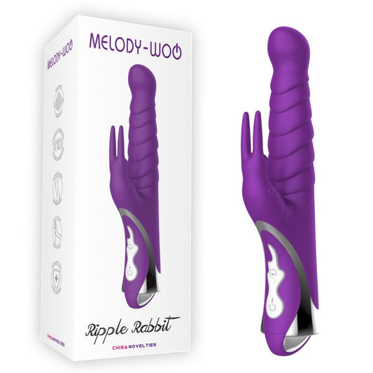 Multi Speed Vibrator Purple Ripple Rabbit Melody Woq Multi Speed Vibrator Purple Ripple Rabbit Melody Woq - UABDSM