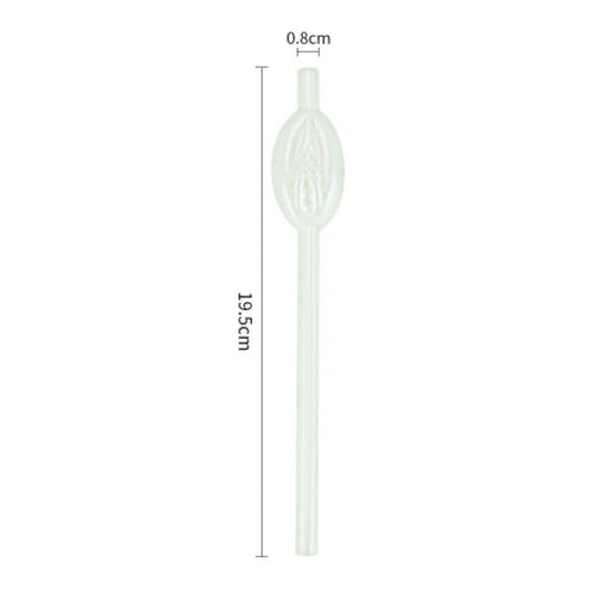 Glow In The Dark Pussy Straws Cocktail Straws 9pcs - UABDSM