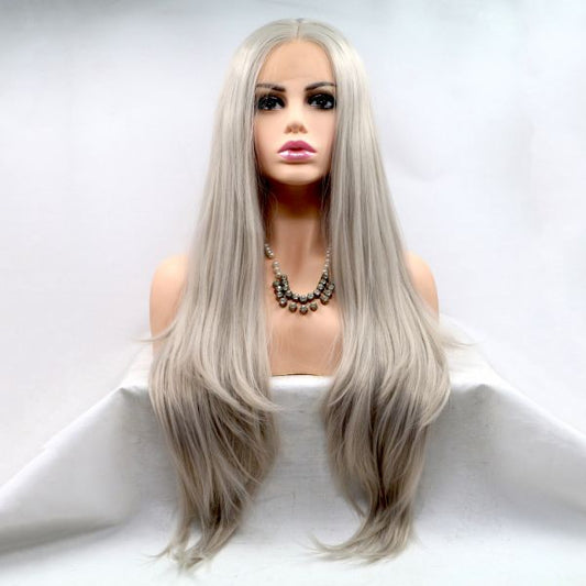 Wig ZADIRA Platinum Blond Female Long Straight Wig ZADIRA Platinum Blond Female Long Straight - UABDSM
