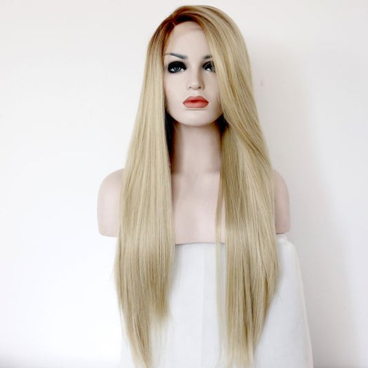 Wig ZADIRA Honey Blonde Long Straight On A Mesh Wig ZADIRA Honey Blonde Long Straight On A Mesh - UABDSM