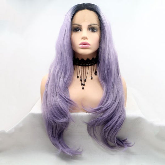 Wig ZADIRA Purple Female Long Wavy On A Mesh Wig ZADIRA Purple Female Long Wavy On A Mesh - UABDSM