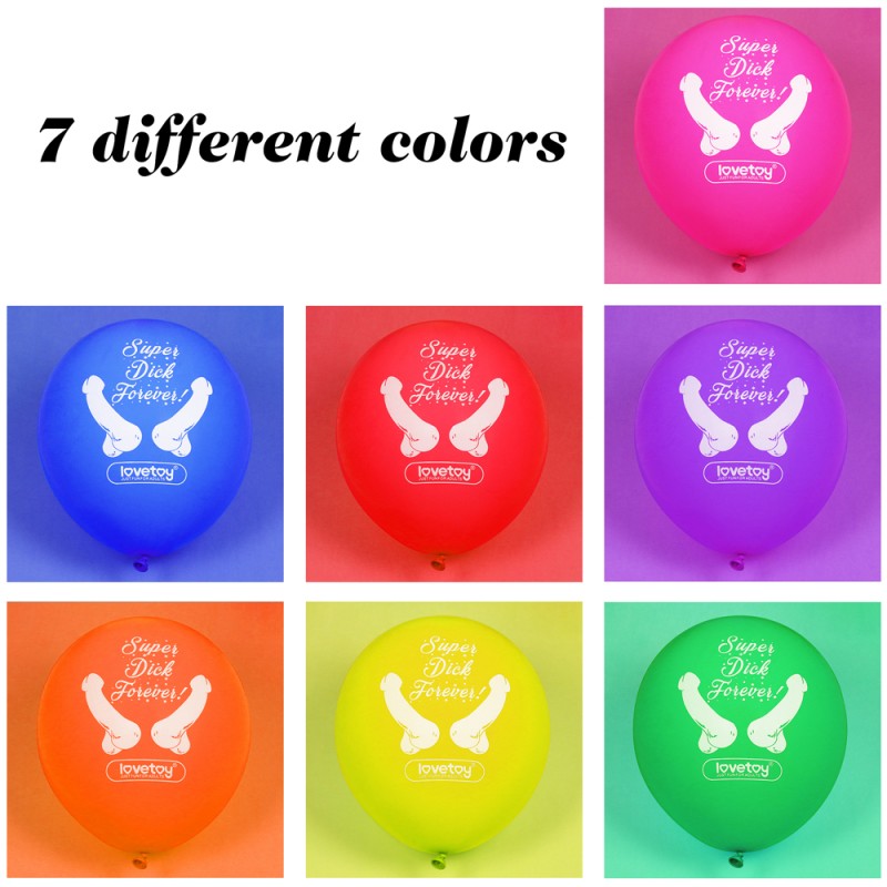 Inflatable Party Balloons For Adults Super Dick Forever Bachelorette Balloons 7pcs - UABDSM