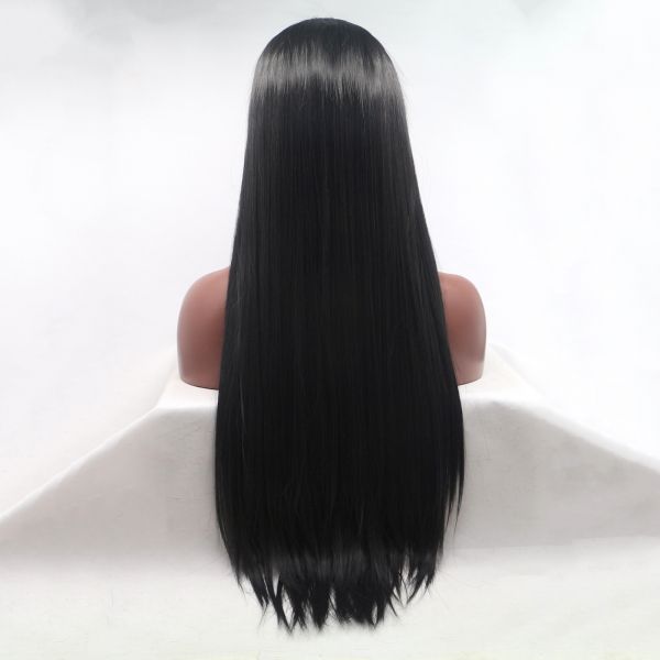 Wig ZADIRA Black Female Realistic On A Mesh Long - UABDSM