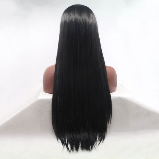 Wig ZADIRA Black Female Realistic On A Mesh Long - UABDSM