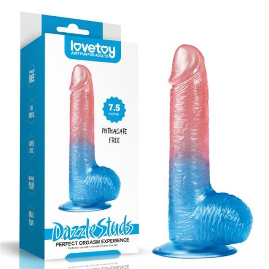 Color Gel Dildo Dazzle Studs 7.5 Color Gel Dildo Dazzle Studs 7.5 - UABDSM