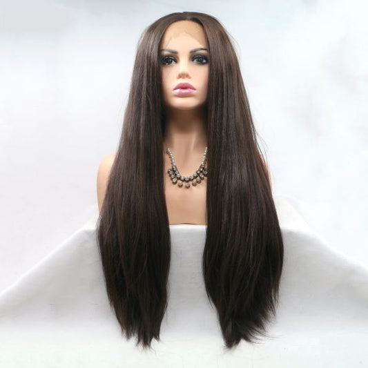 Wig ZADIRA Dark Brown Female Long Straight Wig ZADIRA Dark Brown Female Long Straight - UABDSM