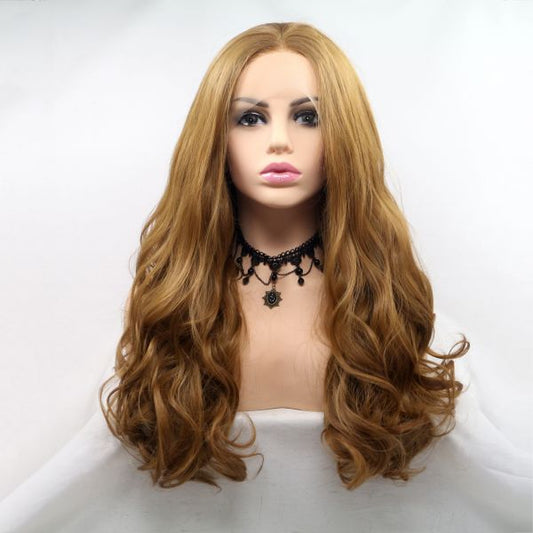 Wig ZADIRA Light Brown Wavy For Women On A Medium Length Mesh Wig ZADIRA Light Brown Wavy For Women On A Medium Length Mesh - UABDSM