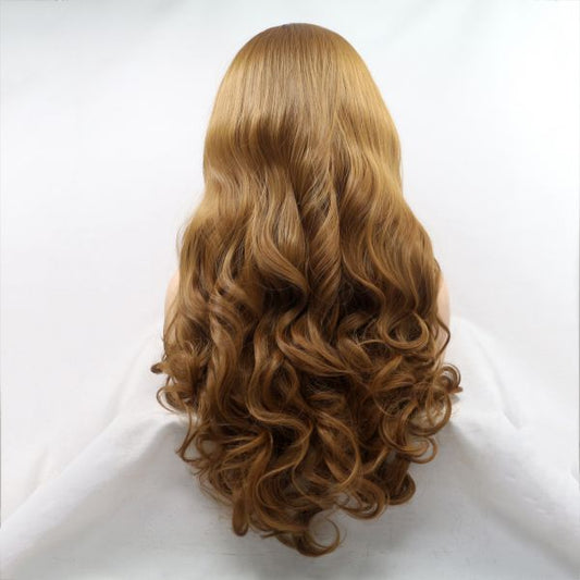 Wig ZADIRA Light Brown Wavy For Women On A Medium Length Mesh - UABDSM