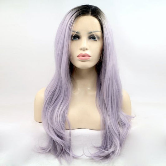 Wig ZADIRA Lilac Female Long Wavy With Ombre Wig ZADIRA Lilac Female Long Wavy With Ombre - UABDSM