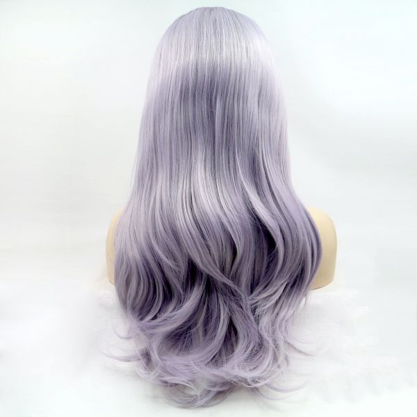 Wig ZADIRA Lilac Female Long Wavy With Ombre - UABDSM