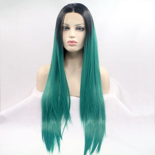 Wig ZADIRA Green Female Long Straight On A Mesh Wig ZADIRA Green Female Long Straight On A Mesh - UABDSM