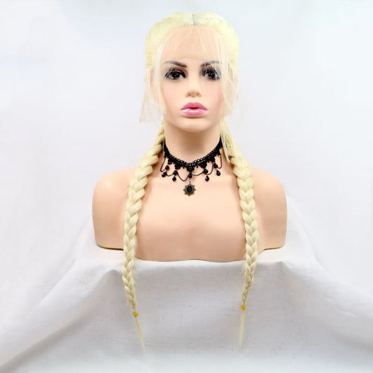 Wig ZADIRA Natural Blond Female Long With Pigtails Wig ZADIRA Natural Blond Female Long With Pigtails - UABDSM