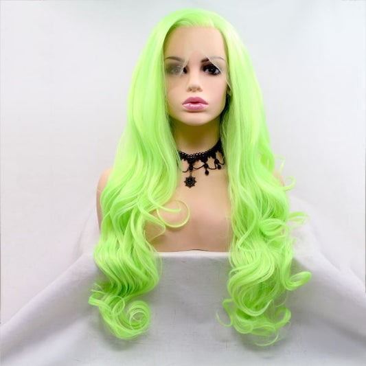 Wig ZADIRA Green Female Long Wavy Wig ZADIRA Green Female Long Wavy - UABDSM