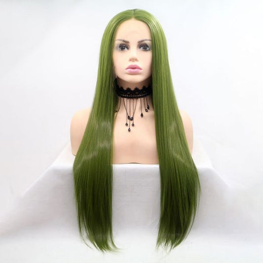 Wig ZADIRA Green Female Long Straight Wig ZADIRA Green Female Long Straight - UABDSM
