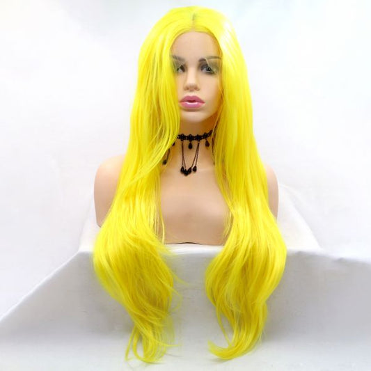 Wig ZADIRA Yellow Female Long Wavy Wig ZADIRA Yellow Female Long Wavy - UABDSM