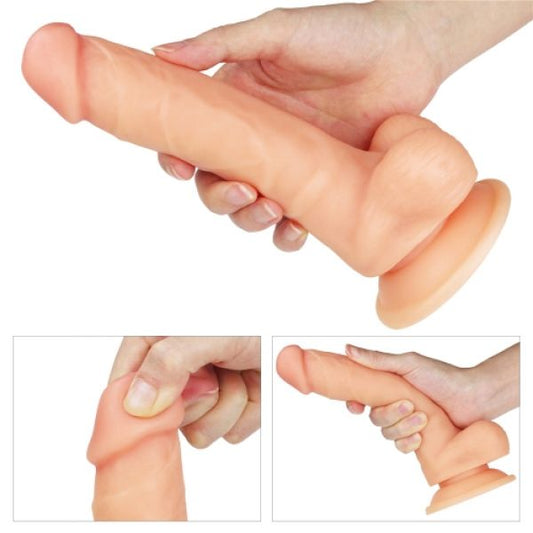 Realistic Suction Cup Dildo The Ultra Soft Dude - UABDSM