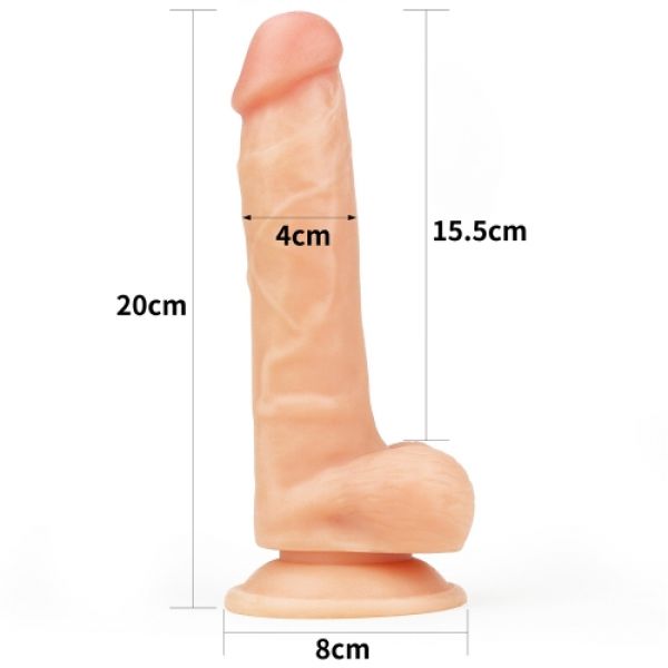Realistic Suction Cup Dildo The Ultra Soft Dude - UABDSM