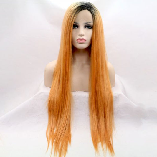 Wig ZADIRA Red Female Long Straight With Ombre Wig ZADIRA Red Female Long Straight With Ombre - UABDSM