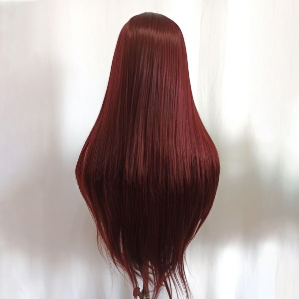 Wig ZADIRA Burgundy Female Long Straight - UABDSM