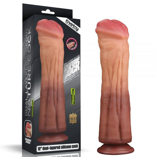 Dildo Giant Suction Cup Dual Layered Platinum Silicone Cock 12.0 Dildo Giant Suction Cup Dual Layered Platinum Silicone Cock 12.0 - UABDSM
