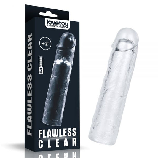 Flawless Clear Penis Sleeve Plus 5cm Flawless Clear Penis Sleeve Plus 5cm - UABDSM