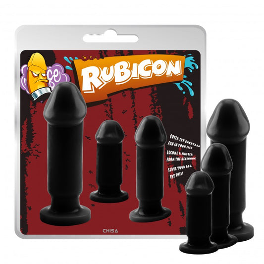 Evil Dark Kit 3-Piece Black Butt Plugs Evil Dark Kit 3-Piece Black Butt Plugs - UABDSM