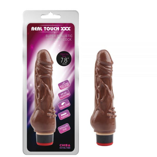 Brown Textured Vibrator 7.8 Vibe Cock Brown Textured Vibrator 7.8 Vibe Cock - UABDSM